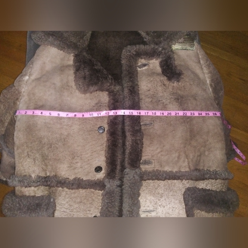 Ferris Bro's Furs Genuine Shearling Sheepskin Vintage Marlboro Man Style Jacket - Picture 10 of 15